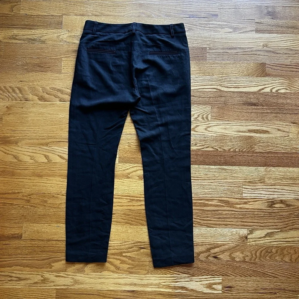 Nili Lotan Black Dress Pants Women's 2 Slim Trousers Tribeca Design Workwear NYC